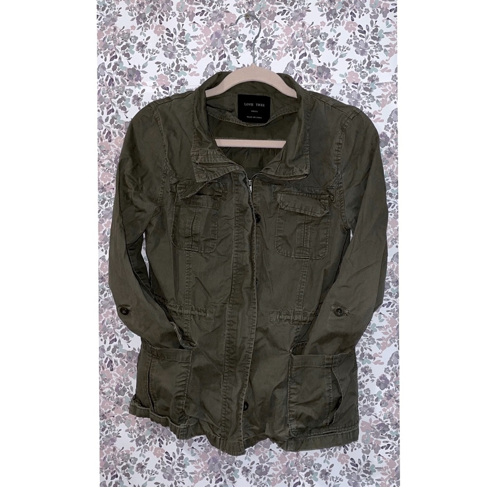 green combat jacket